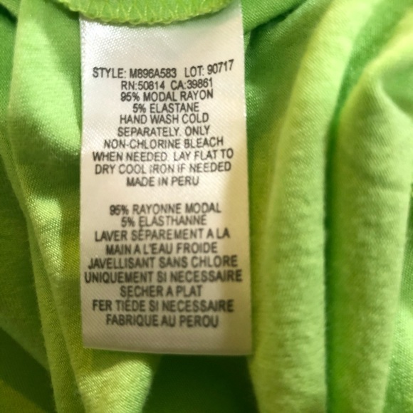 Tahari Sleeveless Top Green Size M - Picture 6 of 7